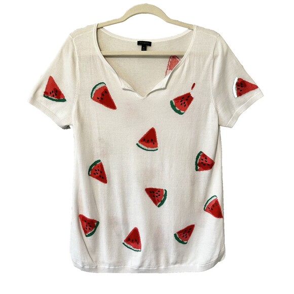 Talbot's Watermelon‎ Short Sleeve Sweater Medium - Picture 1 of 8